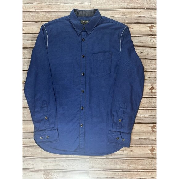 rag & bone Other - RAG & BONE plaid classic fit Shirt size L color blue NWOT